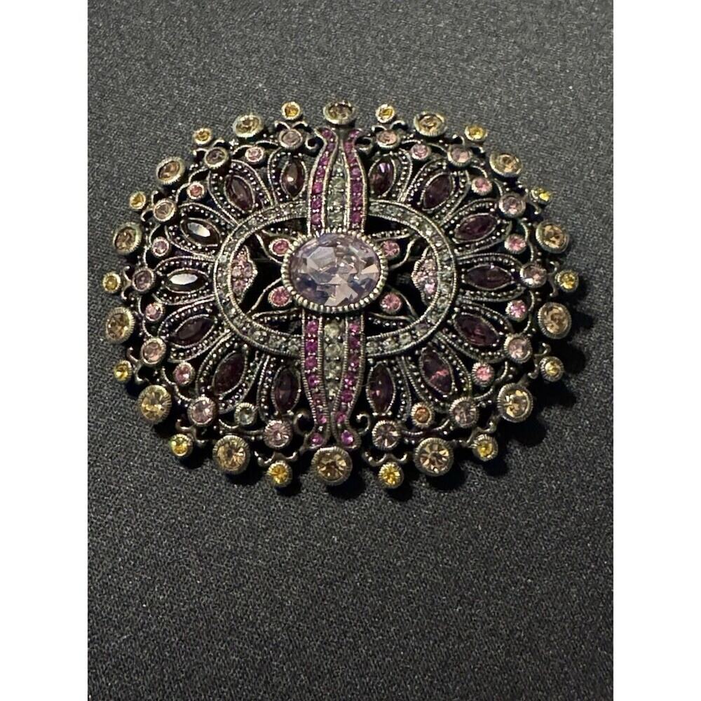 Statement Brooch Pendant Rhinestone Contemporary
